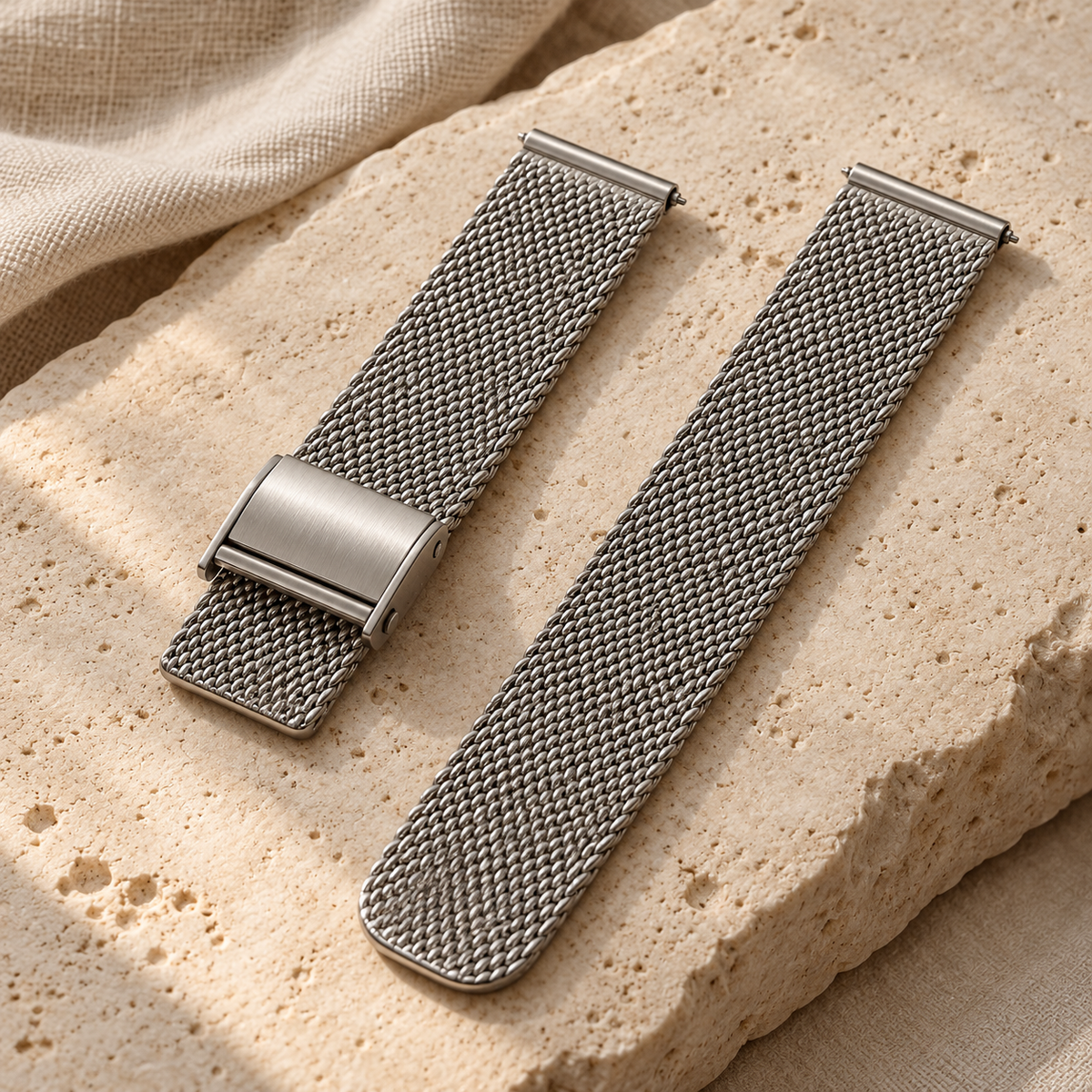 Silver Weave Watch Bracelet — generated design visualization